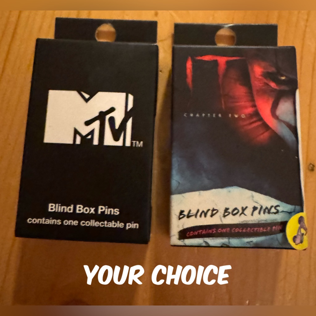 Loungefly-Nwt Blind Box Collector Metal Pins-Choose Mtv Or The Movie It 15$